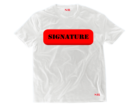 Red Thick Signature T-shirt