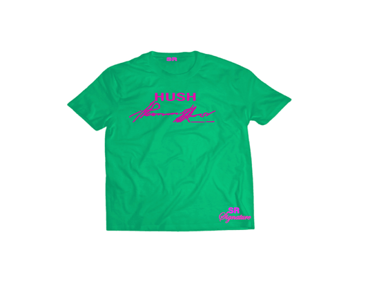 Signature Teal Green w/ Pink Slogan T-Shirt1